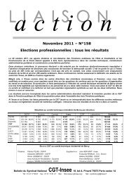 LA 158 Ã©lections novembre 2011 - cgt-insee