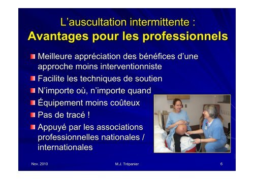 Implantation de l'auscultation intermittenteâ¦ - Association pour la ...