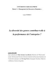 La diversitÃ© des genres contribue-t-elle Ã  la performance de ... - AFMD