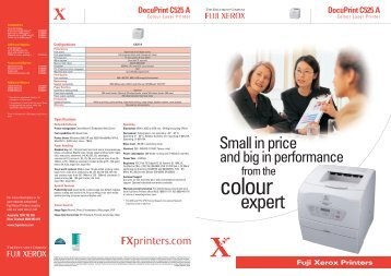 DocuPrint C525 A - Fuji Xerox Printers