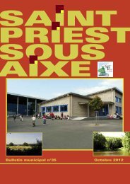 Octobre 2012 Bulletin municipal n°35 - Saint-Priest-sous-Aixe