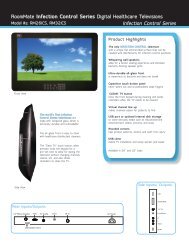 RoomMate Infection Control Series Digital Healthcare ... - Hci