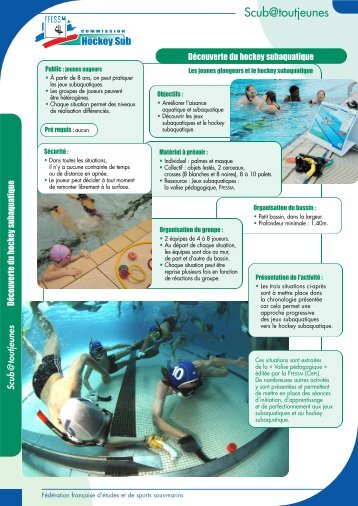 DÃ©couverte du hockey subaquatique - ffessm