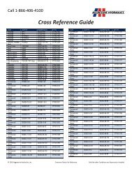 Cross Reference Guide - Aggressive Hydraulics