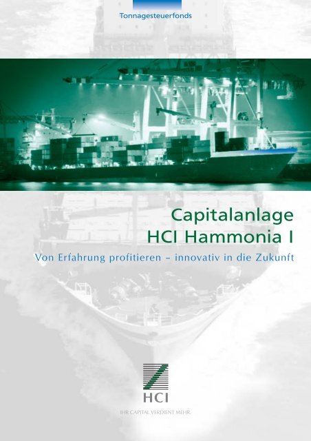 Capitalanlage HCI Hammonia I - HAMMONIA Reederei