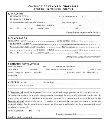 Contract Vanzare Cumparare Auto Germania Pdf To Doc