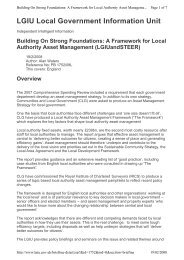 A Framework for Local Authority Asset Management - LGiU