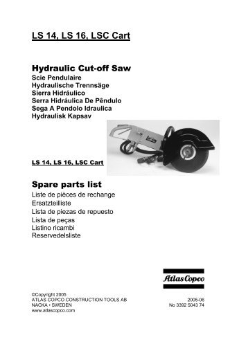 LS 14, LS 16, LSC Cart - Crowder Hydraulic Tools
