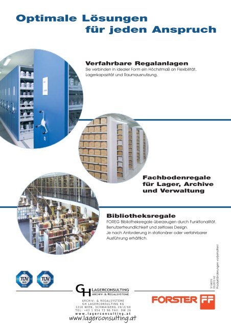 Lagerconsulting - MOBILREGALE - Fahrregale mit Elektroantrieb (2000E1)