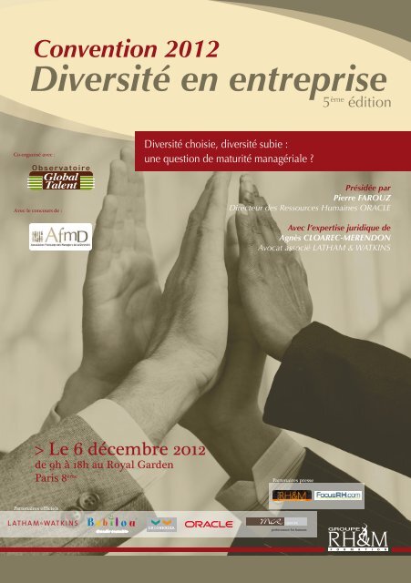 Convention DiversitÃ© 2012 - AFMD