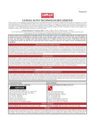 Prospectus - Lumax Auto Technologies Ltd.