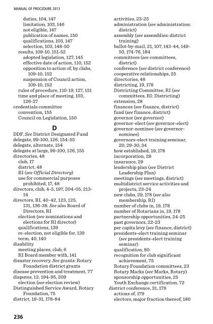 Manual of Procedure