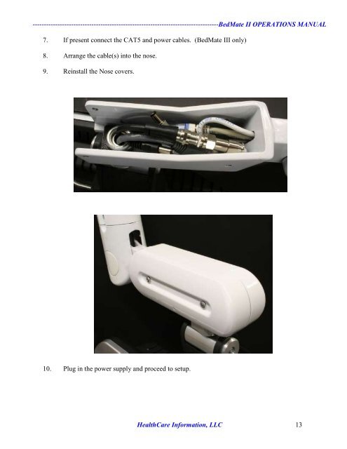 13.3” LOW VOLTAGE BedMate II DTV Operations Manual - Hci