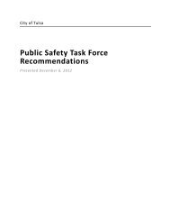 Public Safety Task Force Recommendations - The City of Tulsa Online