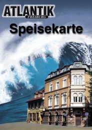 Atlantik Speisekarte