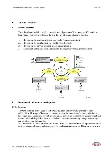 RSI - A Structured Approach Use Cases and HCI Design