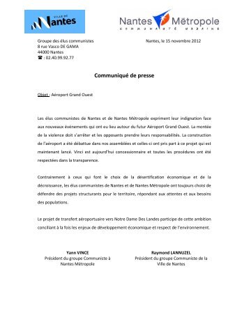 20121114 CP groupe communiste NDDL - Pcf