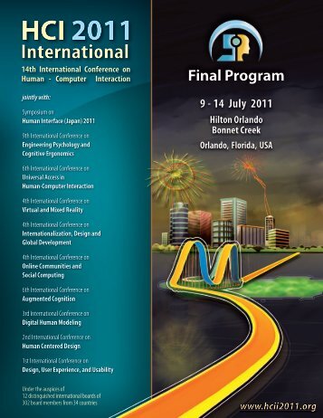 Parallel Sessions - HCI International 2011