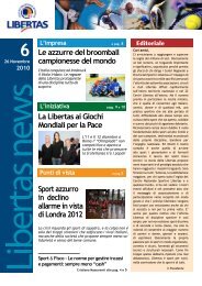 N. 6 Novembre 2010 - Libertas