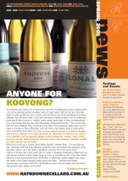 ANYONE FOR KOOYONG? - Rathdowne Cellars