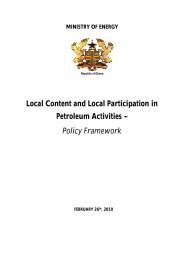 Local Content Policy Framework - Ghana Oil Watch