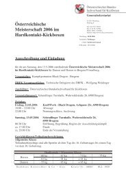 Österreichische Meisterschaft 2006 im Hardkontakt-Kickboxen