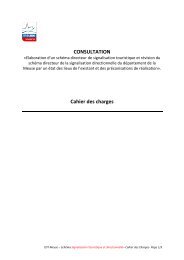 CONSULTATION Cahier des charges - Tourisme en Meuse