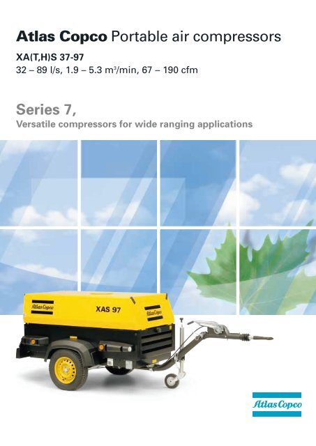 Atlas Copco Portable air compressors Series 7,