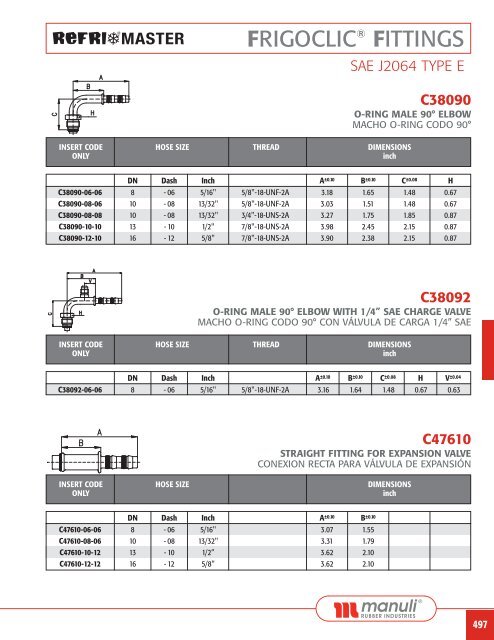 refrigeration fittings