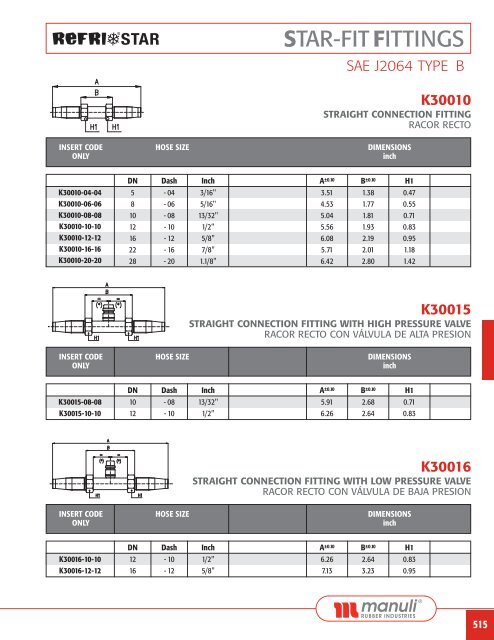 refrigeration fittings