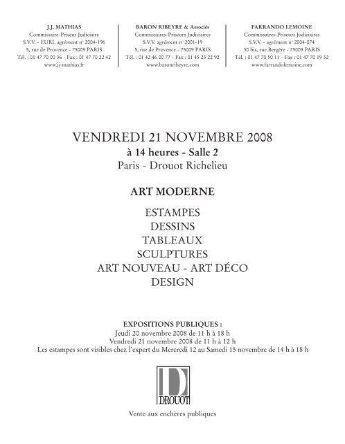 art moderne - CABINET D'EXPERTISE MARC OTTAVI | Expert en ...