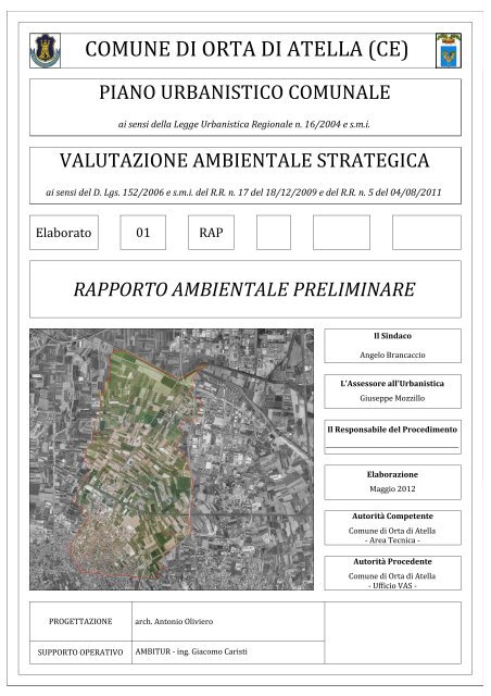 rapporto ambientale preliminare - Comune di Orta di Atella
