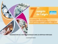 Organisation des risques dans les hopitaux portugais - Afgris