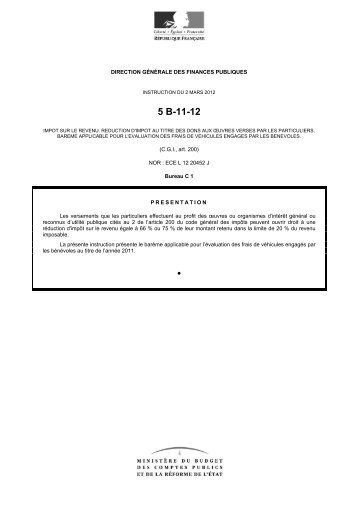 5 B-11-12 â¢ - Circulaires.gouv.fr