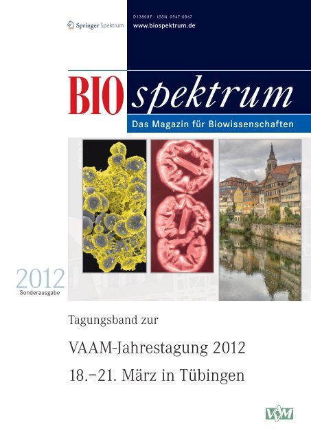 VAAM-Jahrestagung 2012 18.â21. MÃ¤rz in TÃ¼bingen