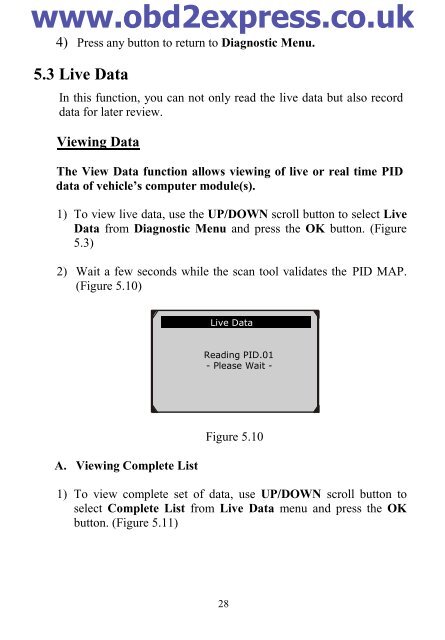 Table of Contents - Car diagnostic tool