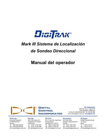 DigiTrak - Digital Control Inc.