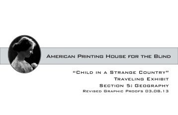 Geography - American Printing House for the Blind