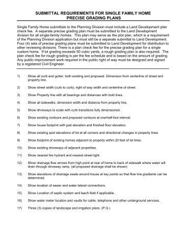 submittal requirements for single family home ... - Moreno Valley