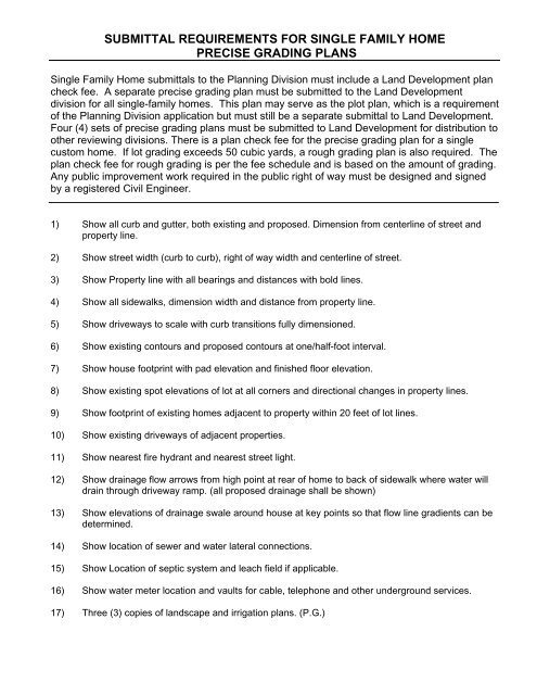 submittal requirements for single family home ... - Moreno Valley