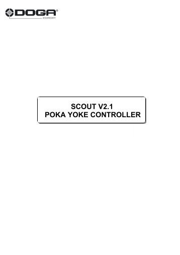 SCOUT V2.1 POKA YOKE CONTROLLER