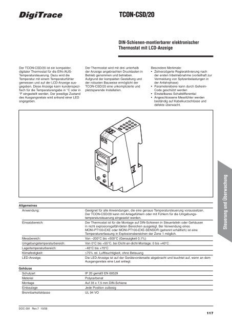 Technisches Datenbuch für Industrielle ... - Wagner GmbH