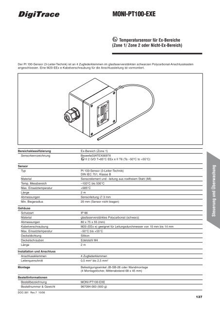 Technisches Datenbuch für Industrielle ... - Wagner GmbH