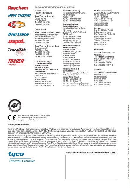 Technisches Datenbuch für Industrielle ... - Wagner GmbH