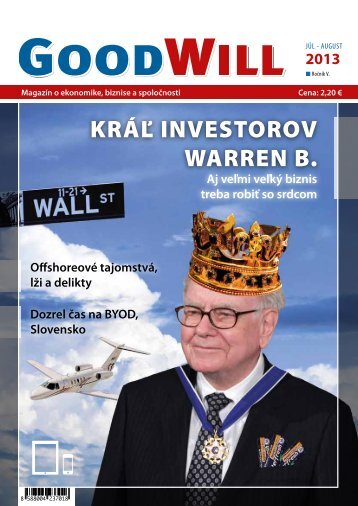 KRÁĽ INVESTOROV WARREN B. - GoodWill - Eu.sk