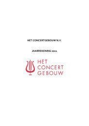 Jaarverslag 2011 - Concertgebouw