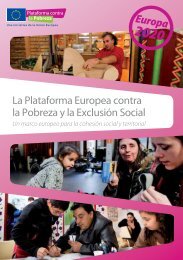 La Plataforma Europea contra la Pobreza y la Exclusión Social.