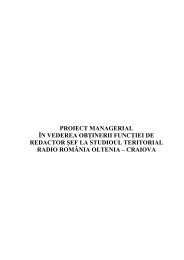 Proiect - Cojocaru Andrada Madalina - Radio RomÃ¢nia