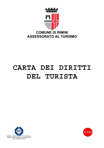 Carta dei Diritti del Turista - Rimini Turismo