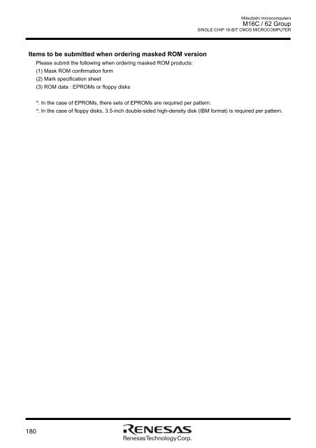 M16C/62 Group DATASHEET